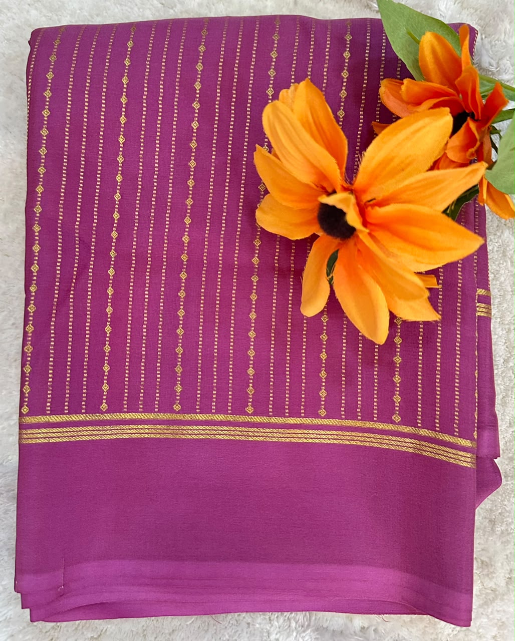 Pure Mysore Silk Crepe Saree