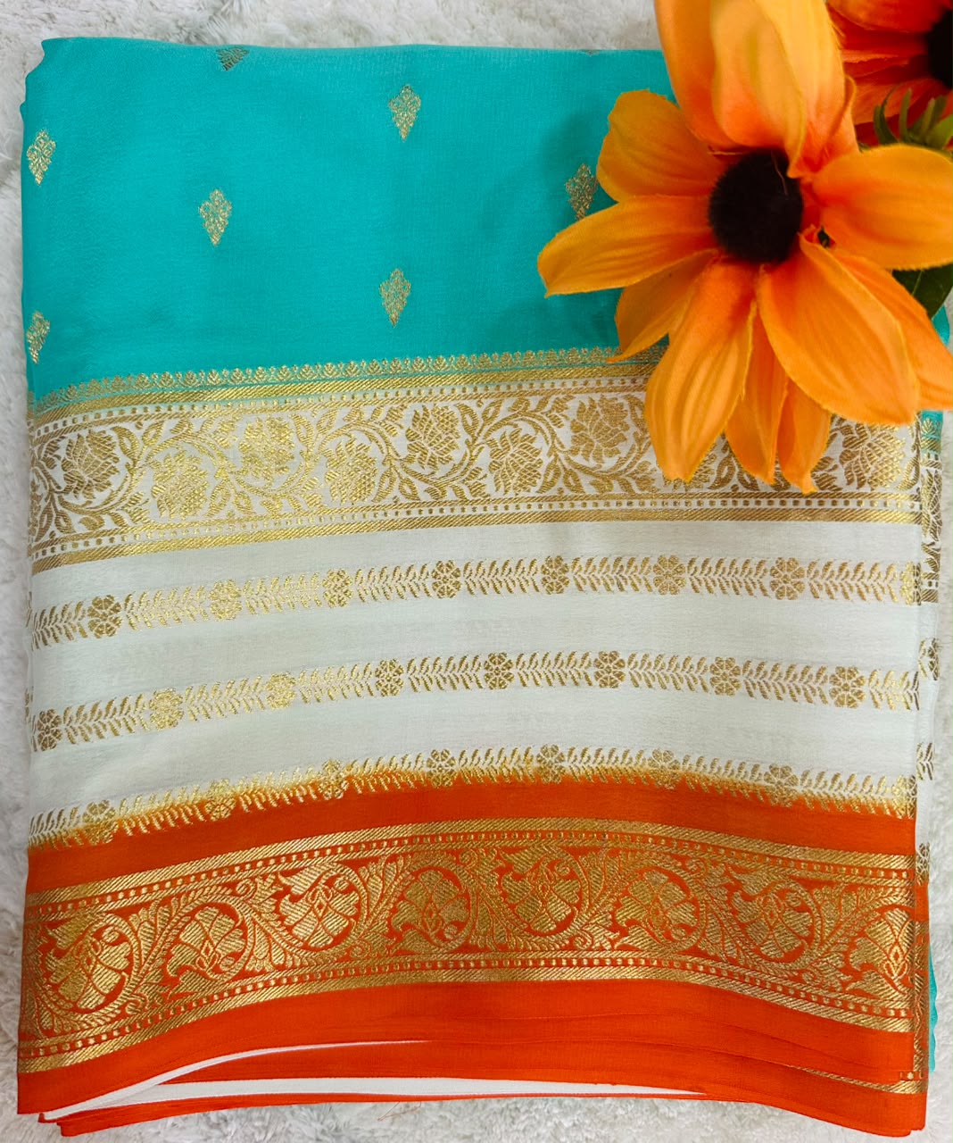 Pure Mysore Silk Crepe Saree