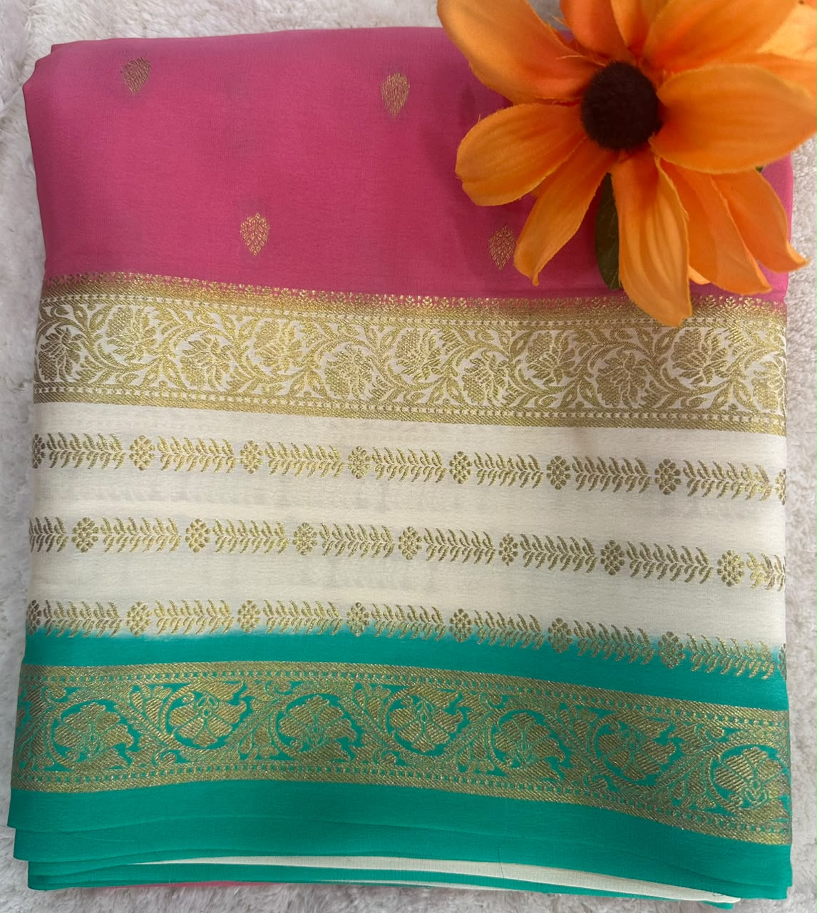 Pure Mysore Silk Crepe Saree