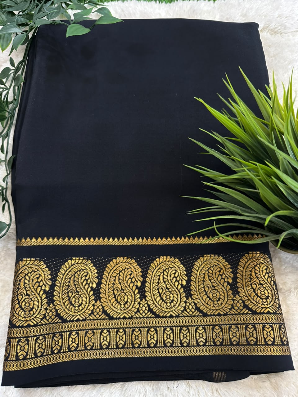 Pure Mysore Silk Crepe Saree