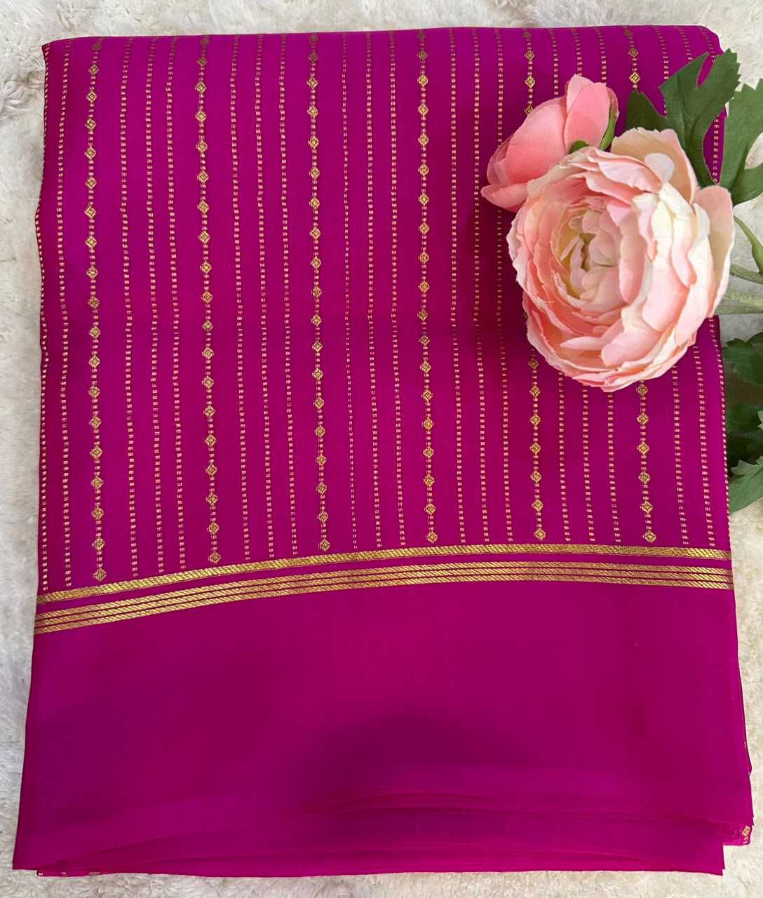 Pure Mysore Silk Crepe Saree