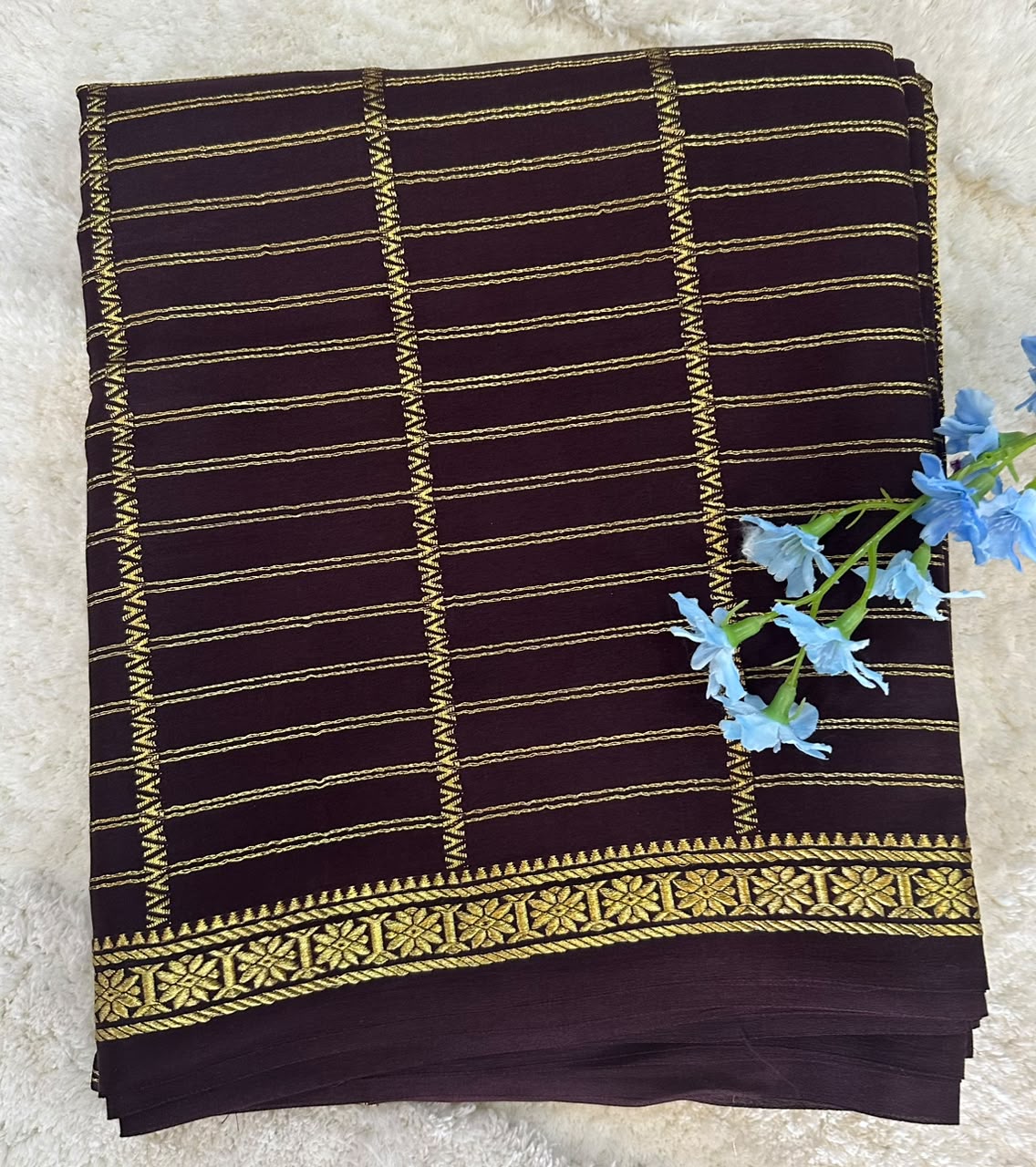 Pure Mysore Silk Crepe Saree