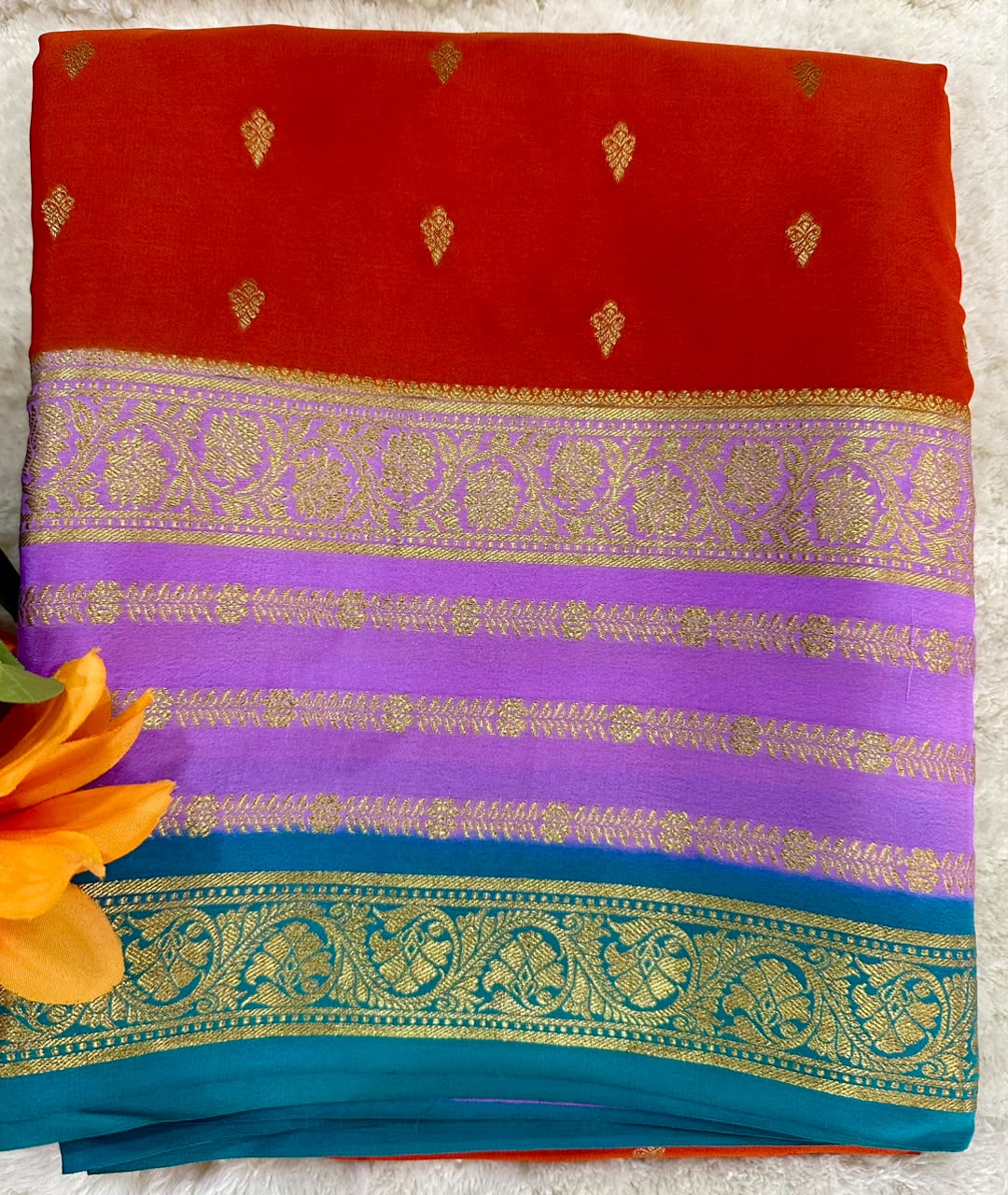Pure Mysore Silk Crepe Saree