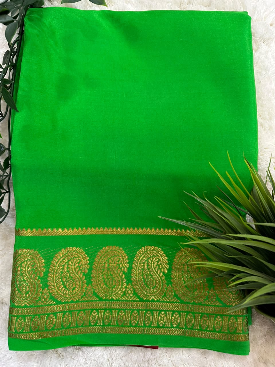 Pure Mysore Silk Crepe Saree