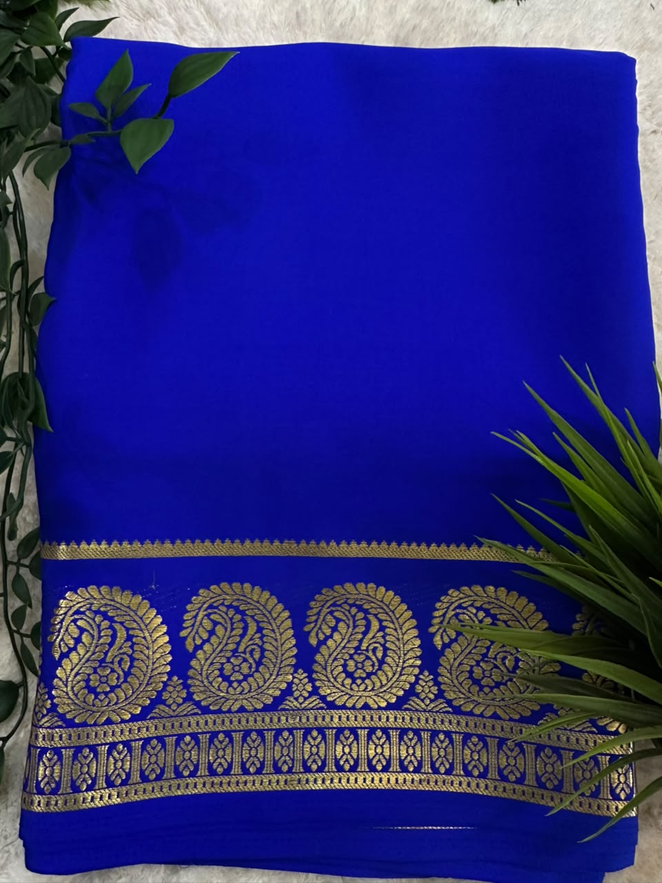 Pure Mysore Silk Crepe Saree