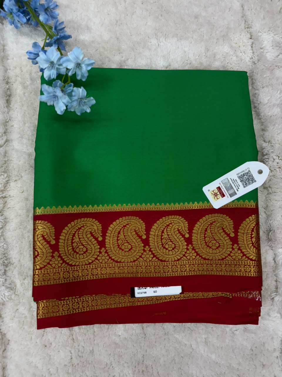 Pure Mysore Silk Crepe Saree