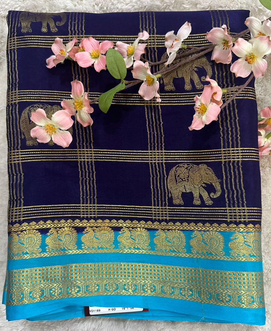 Pure Mysore Silk Crepe Saree