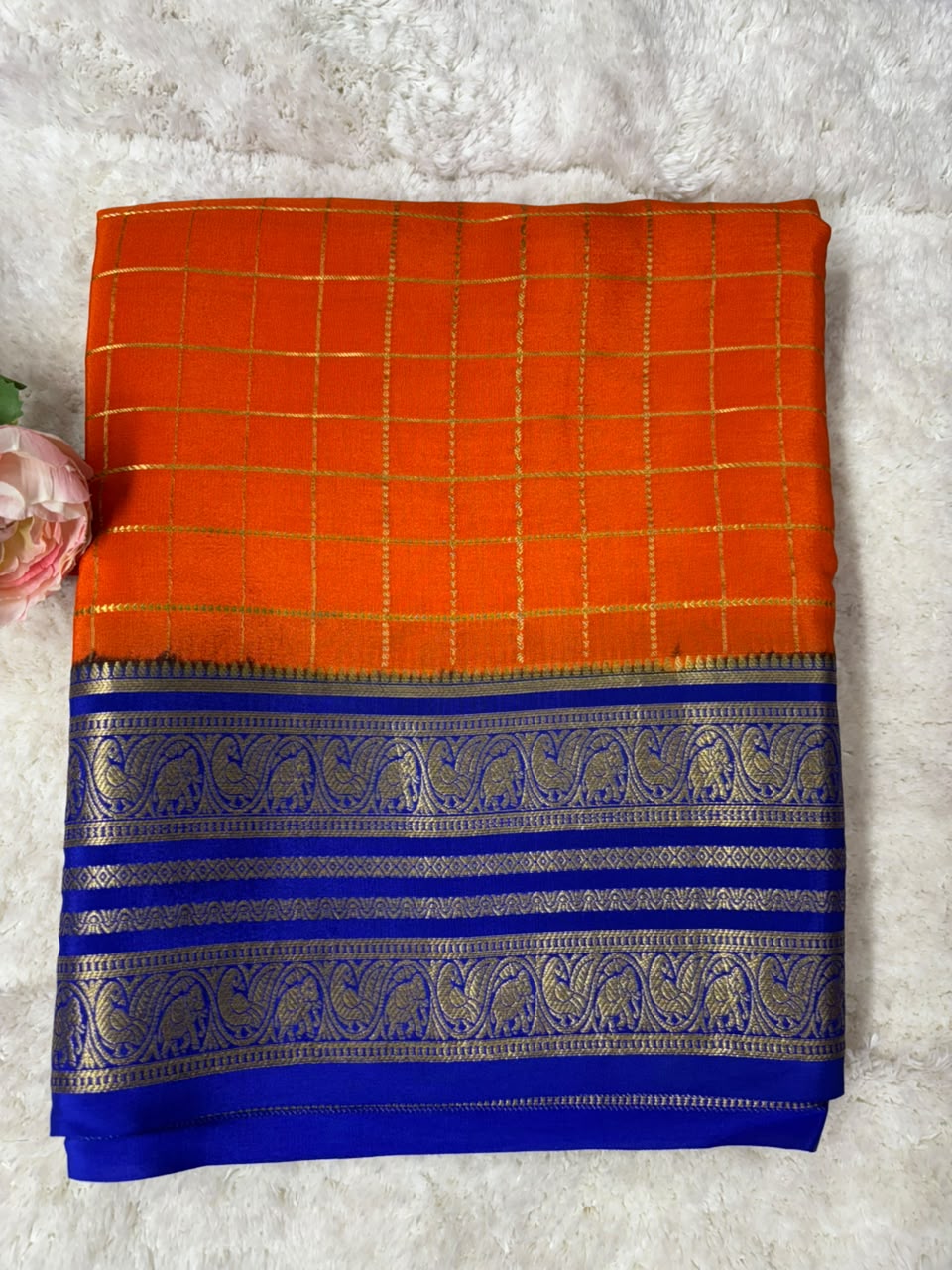 Pure Mysore Silk Crepe Saree