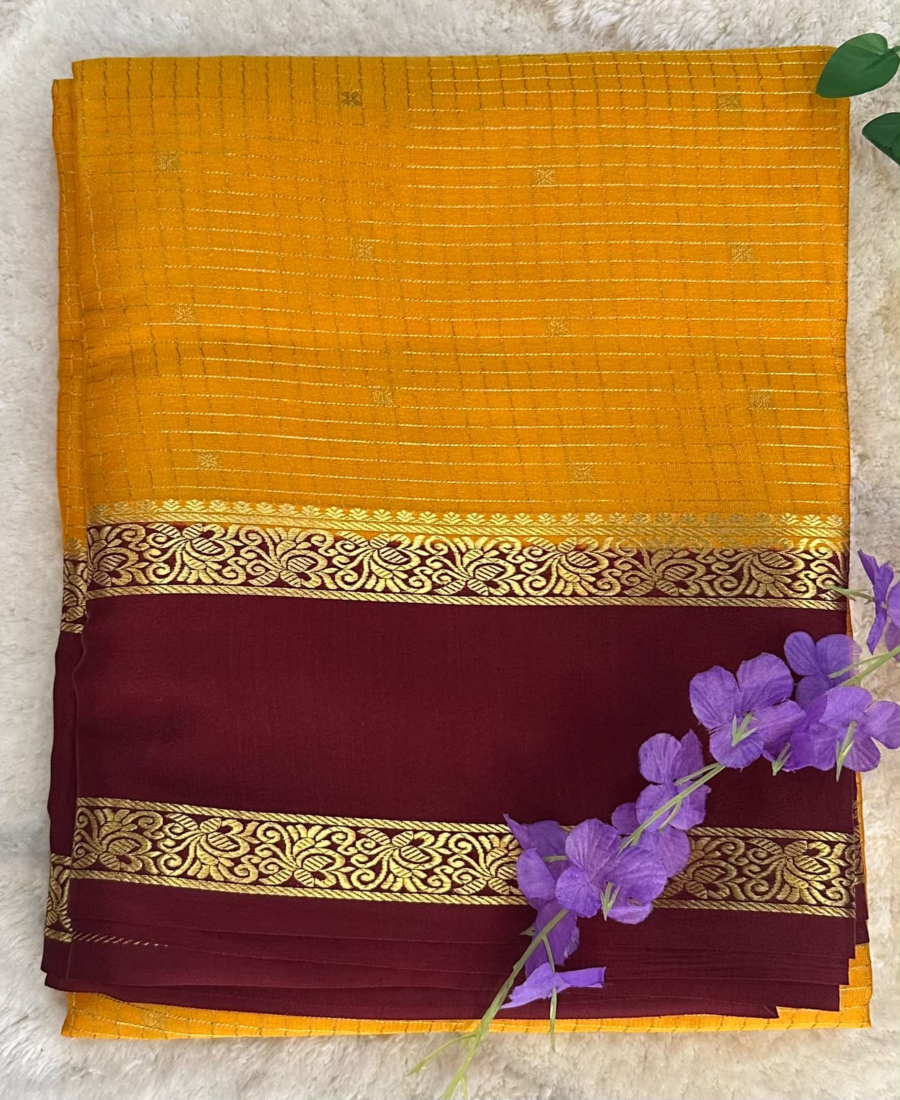 Pure Mysore Silk Crepe Saree