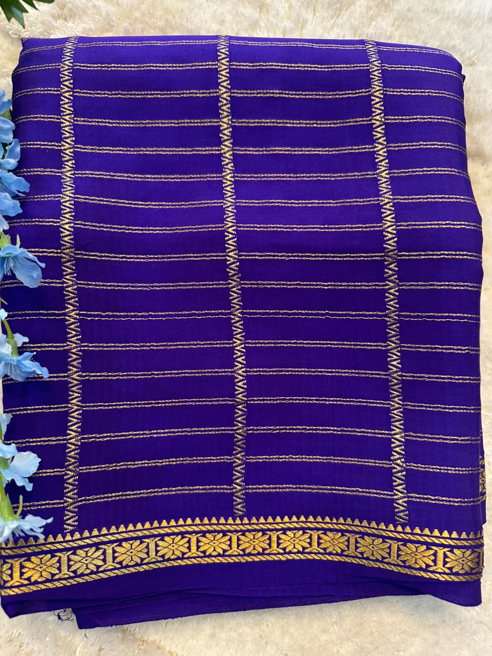 Pure Mysore Silk Crepe Saree