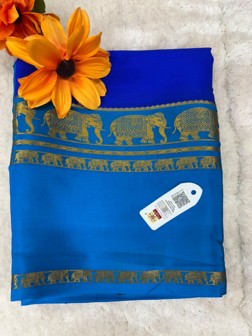 Pure Mysore Silk Crepe Saree