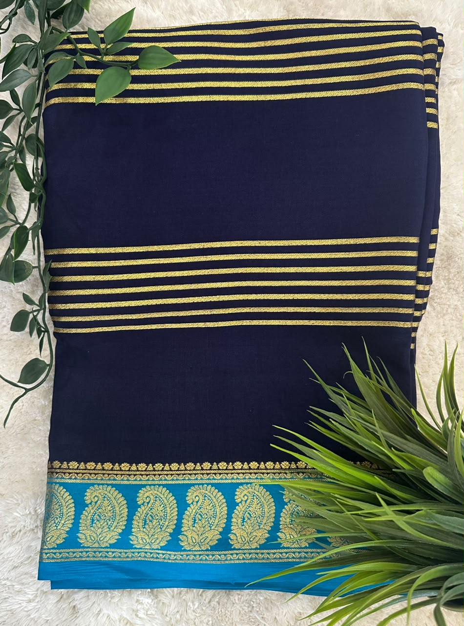 Pure Mysore Silk Crepe Saree