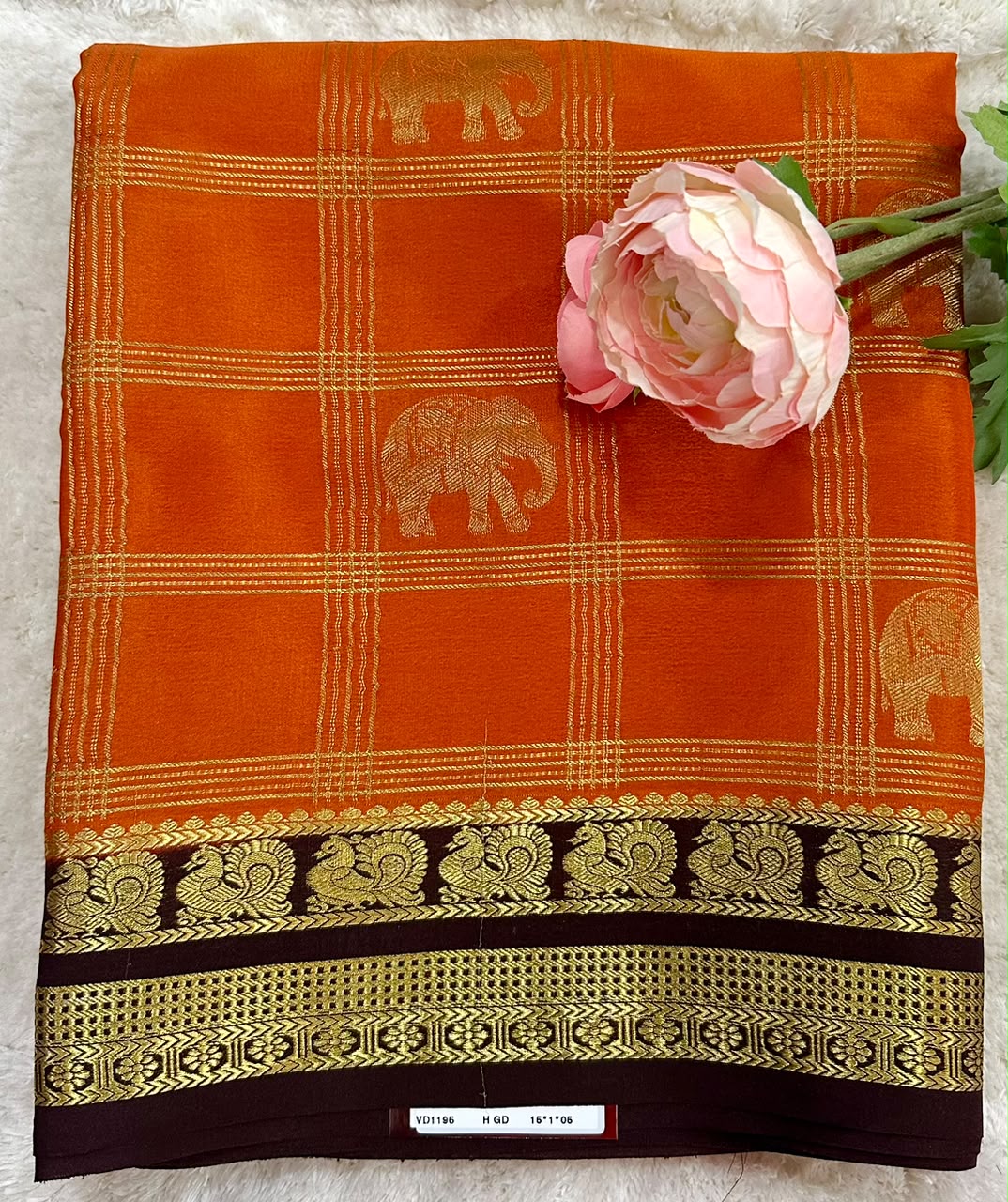 Pure Mysore Silk Crepe Saree