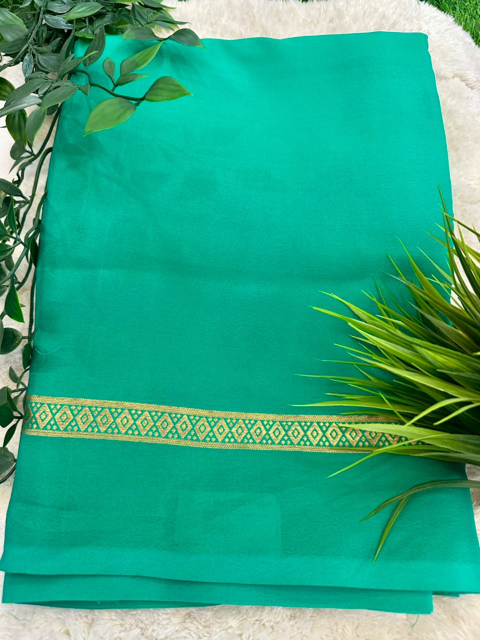 Pure Mysore Silk Crepe Saree