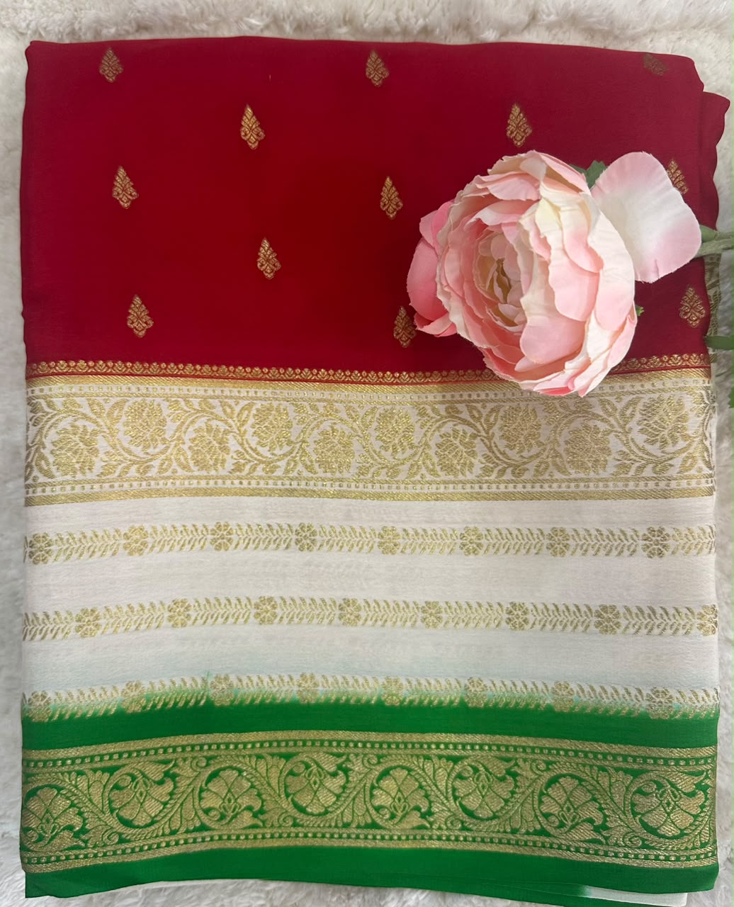 Pure Mysore Silk Crepe Saree