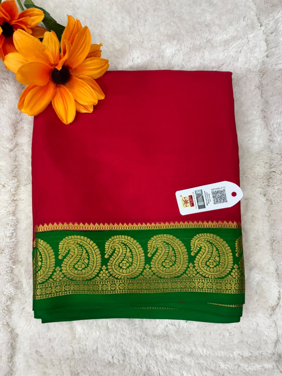 Pure Mysore Silk Crepe Saree