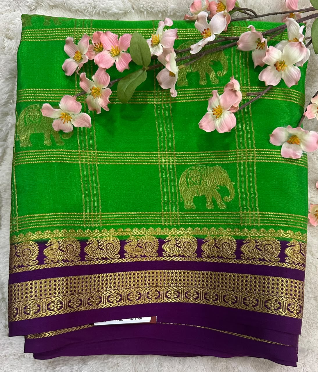 Pure Mysore Silk Crepe Saree