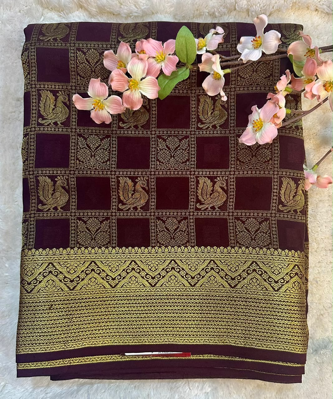 Pure Mysore Silk Crepe Saree