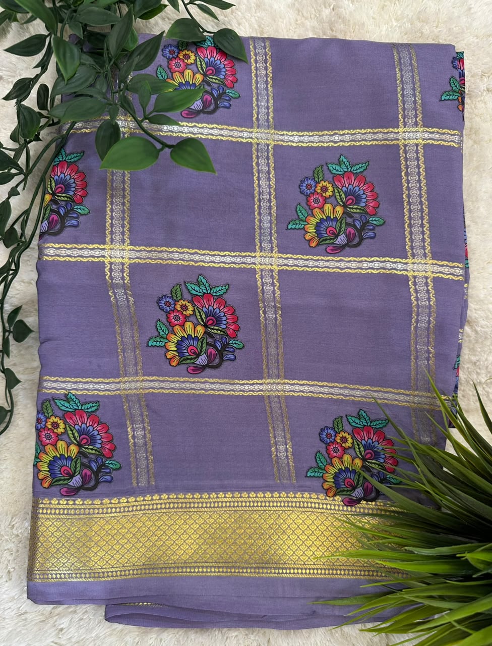 Pure Mysore Silk Crepe Saree