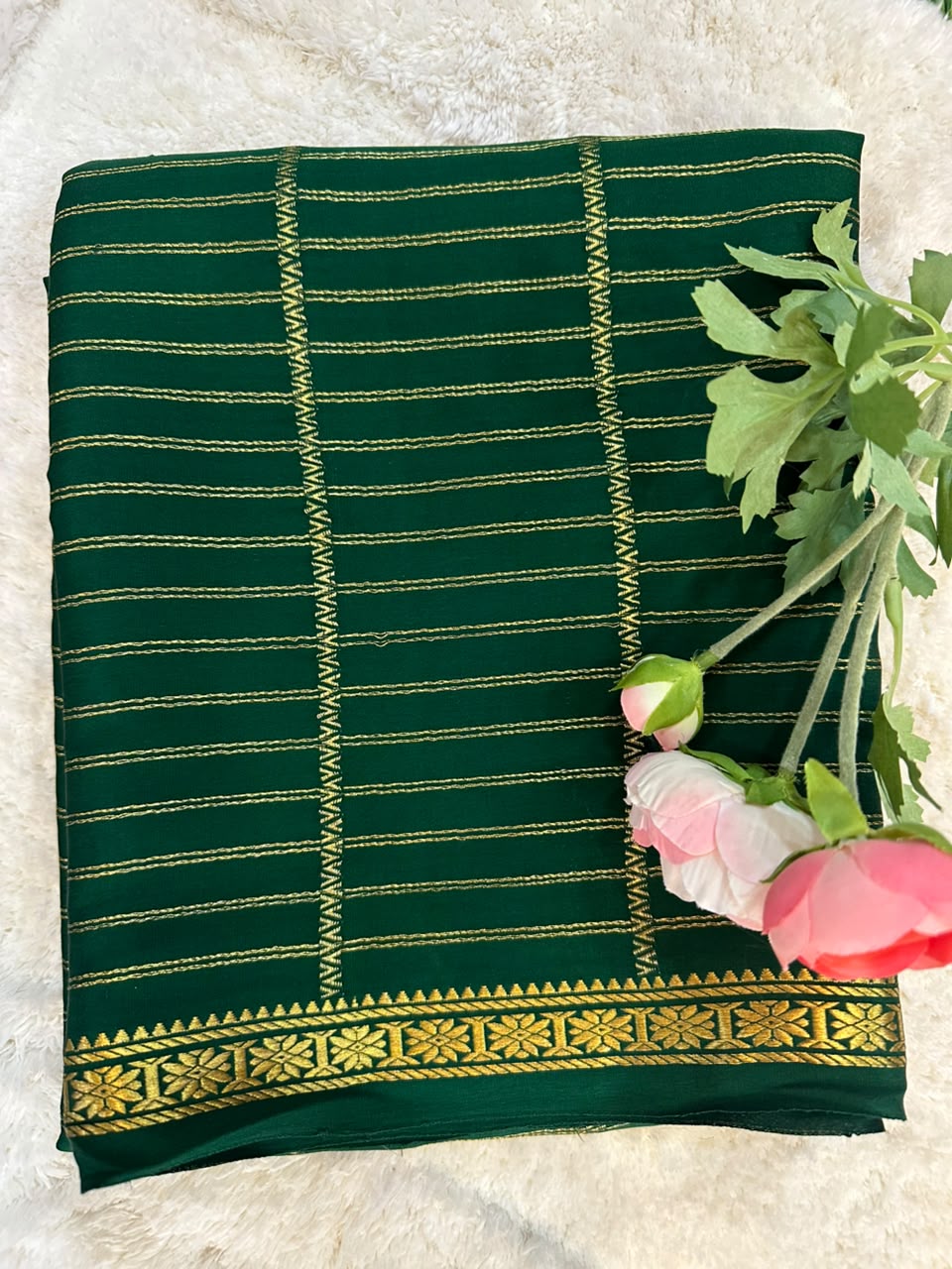 Pure Mysore Silk Crepe Saree