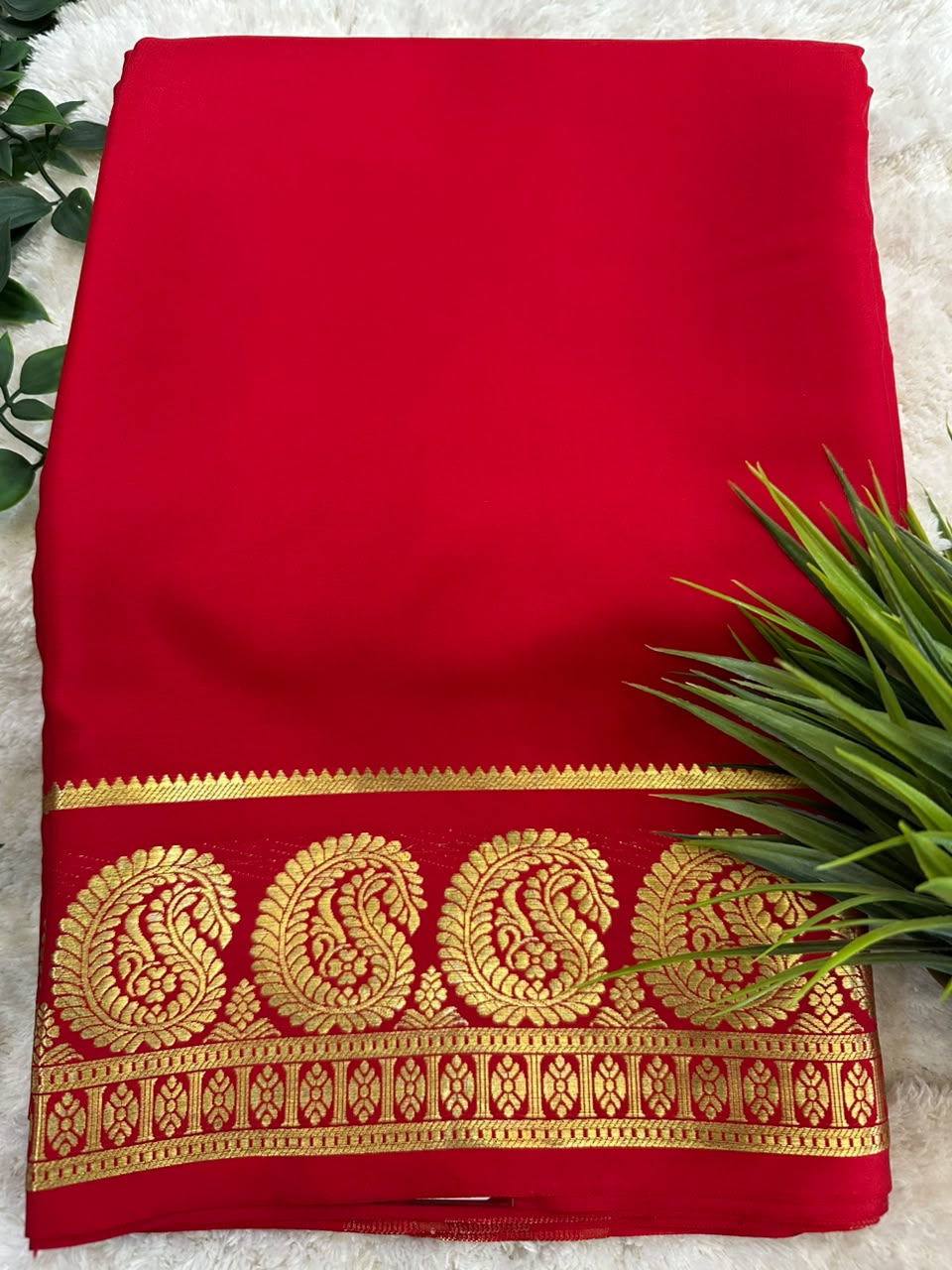 Pure Mysore Silk Crepe Saree