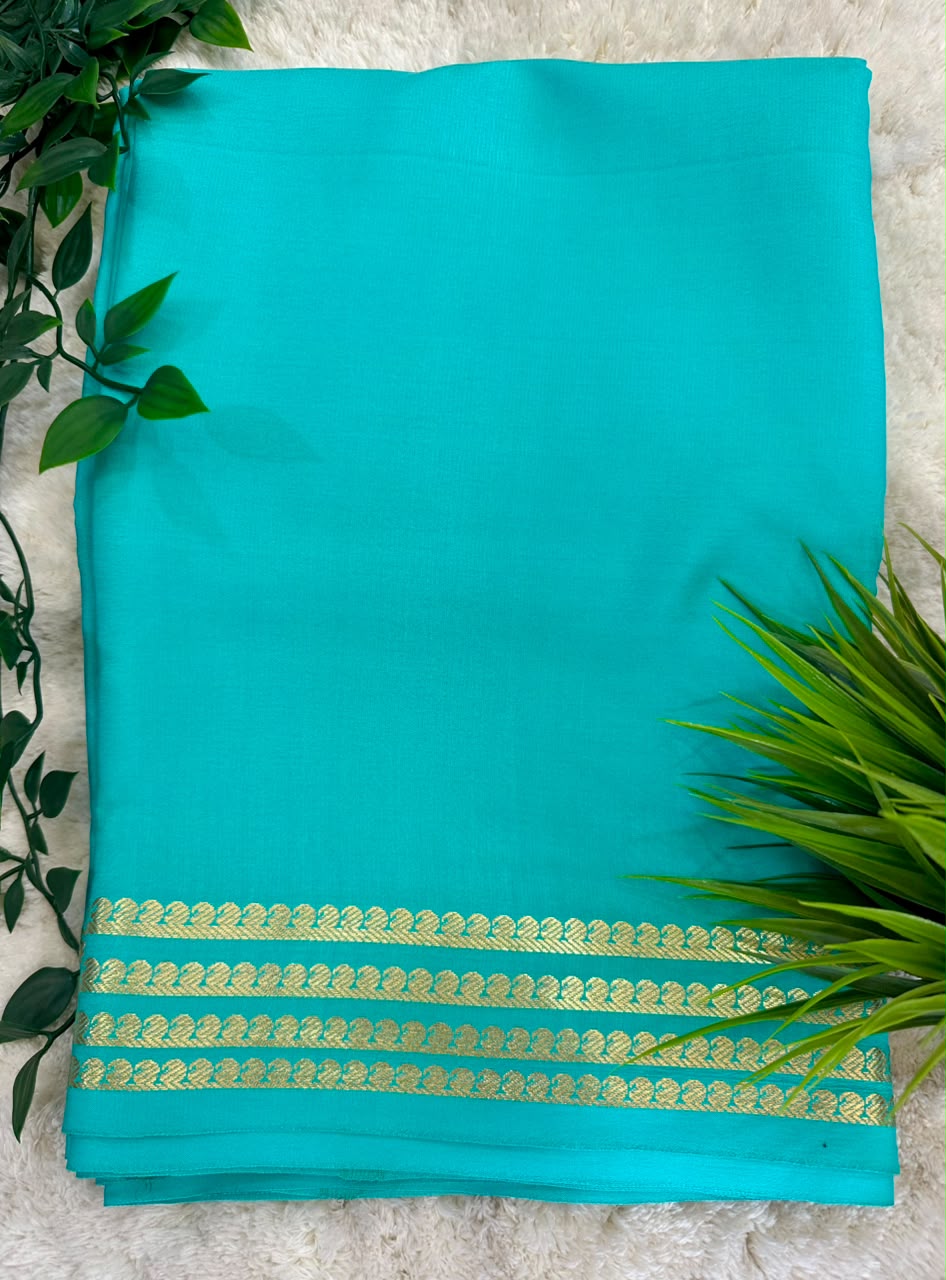 Pure Mysore Silk Crepe Saree