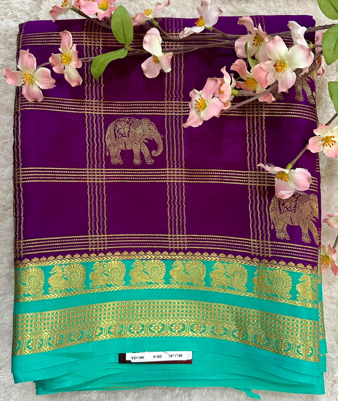 Pure Mysore Silk Crepe Saree