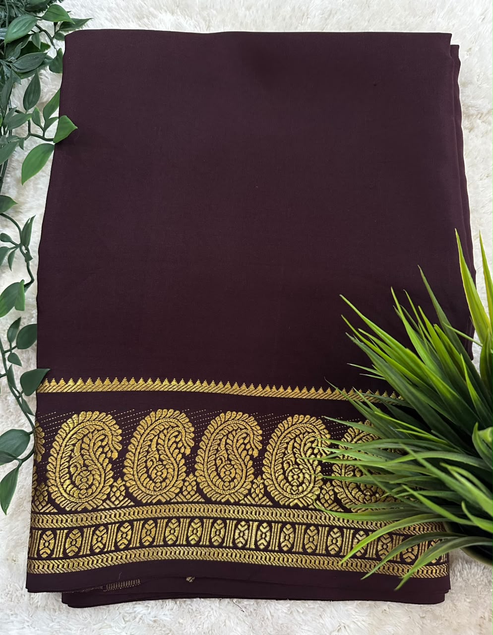 Pure Mysore Silk Crepe Saree