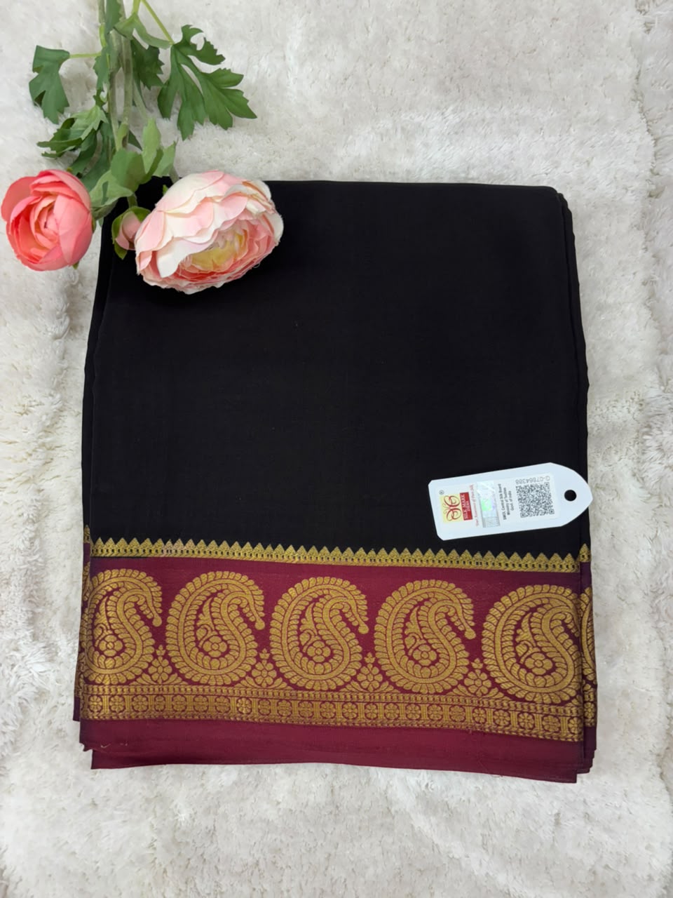 Pure Mysore Silk Crepe Saree