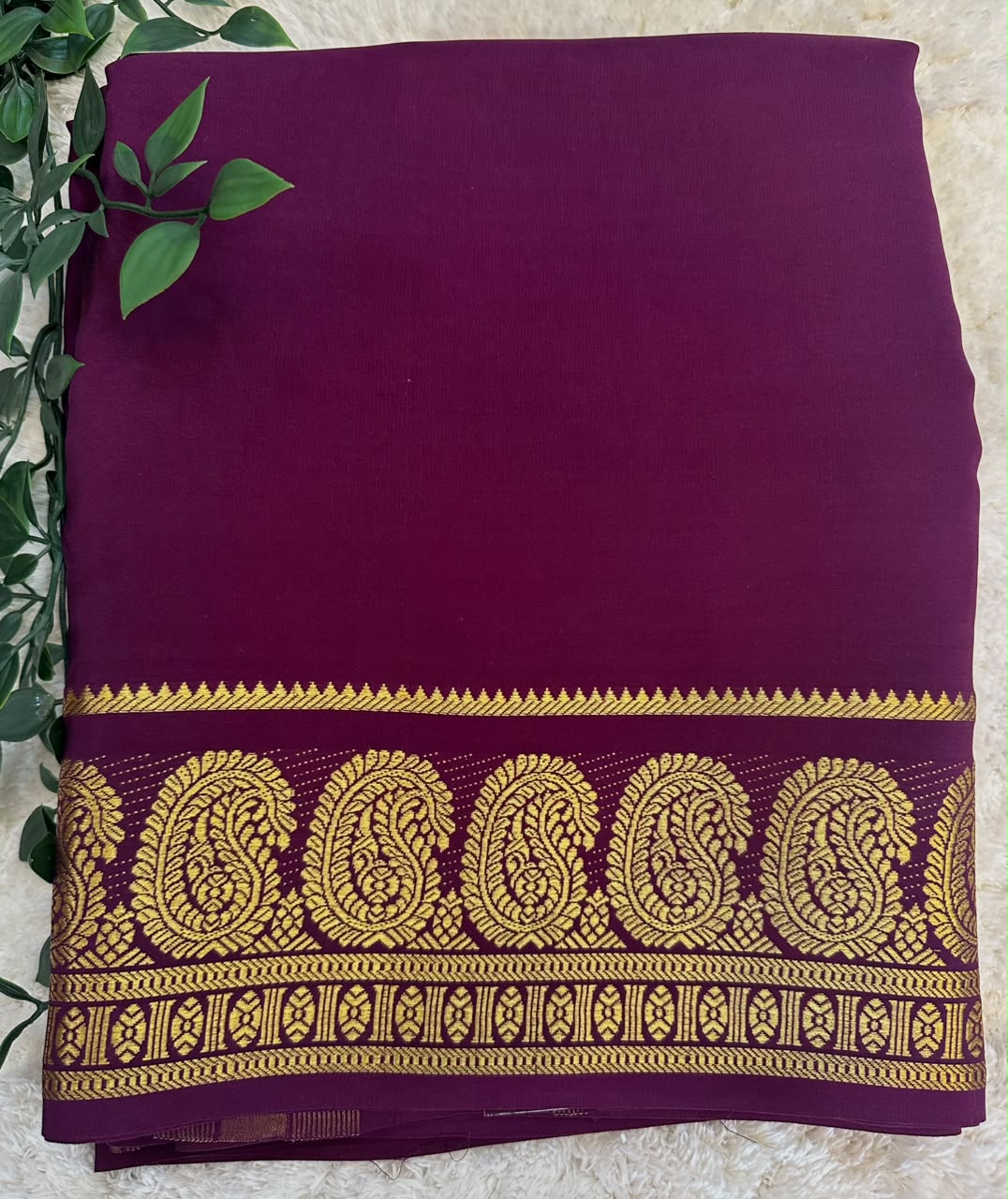 Pure Mysore Silk Crepe Saree