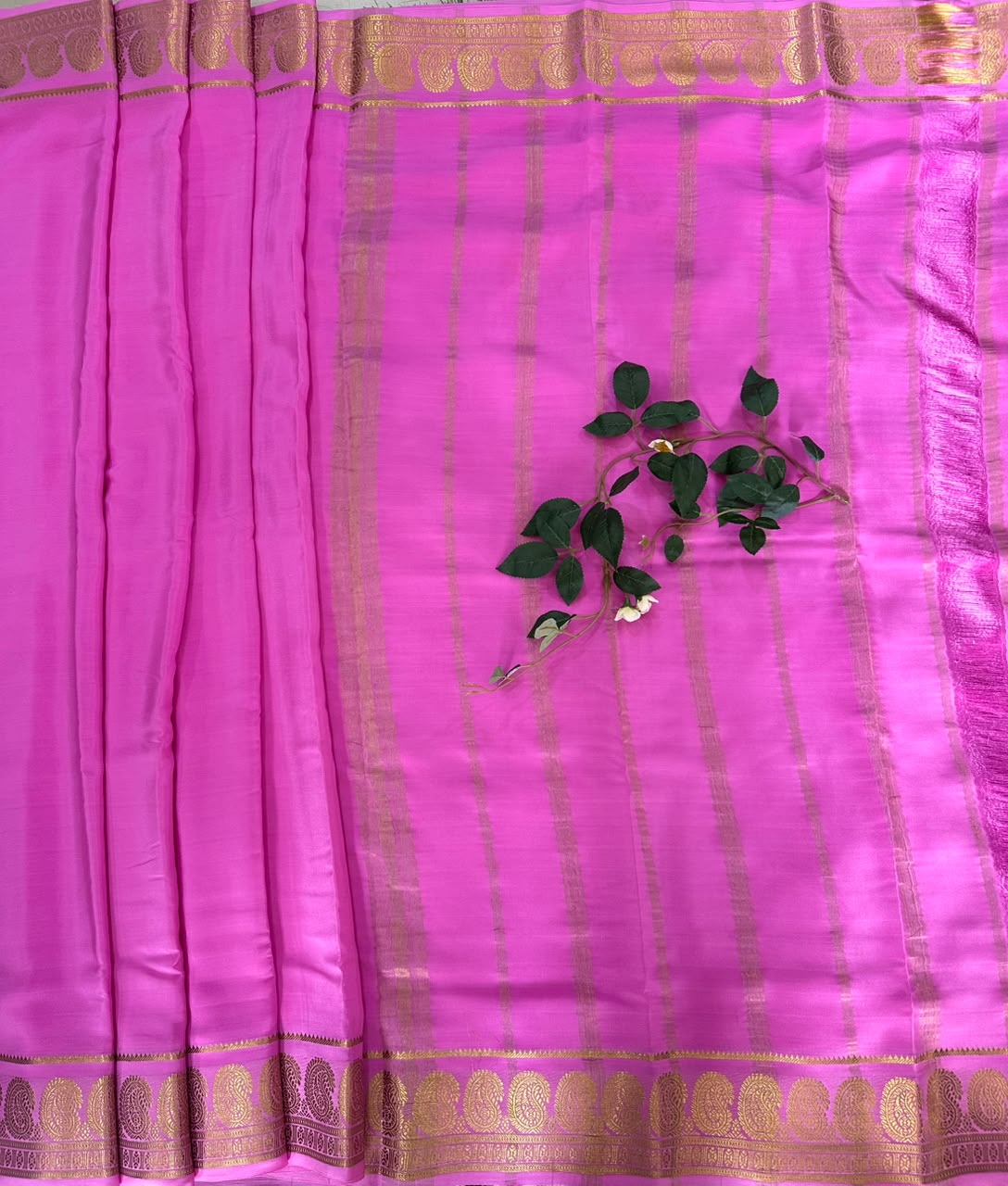 Pure Mysore Silk Crepe Saree image 2
