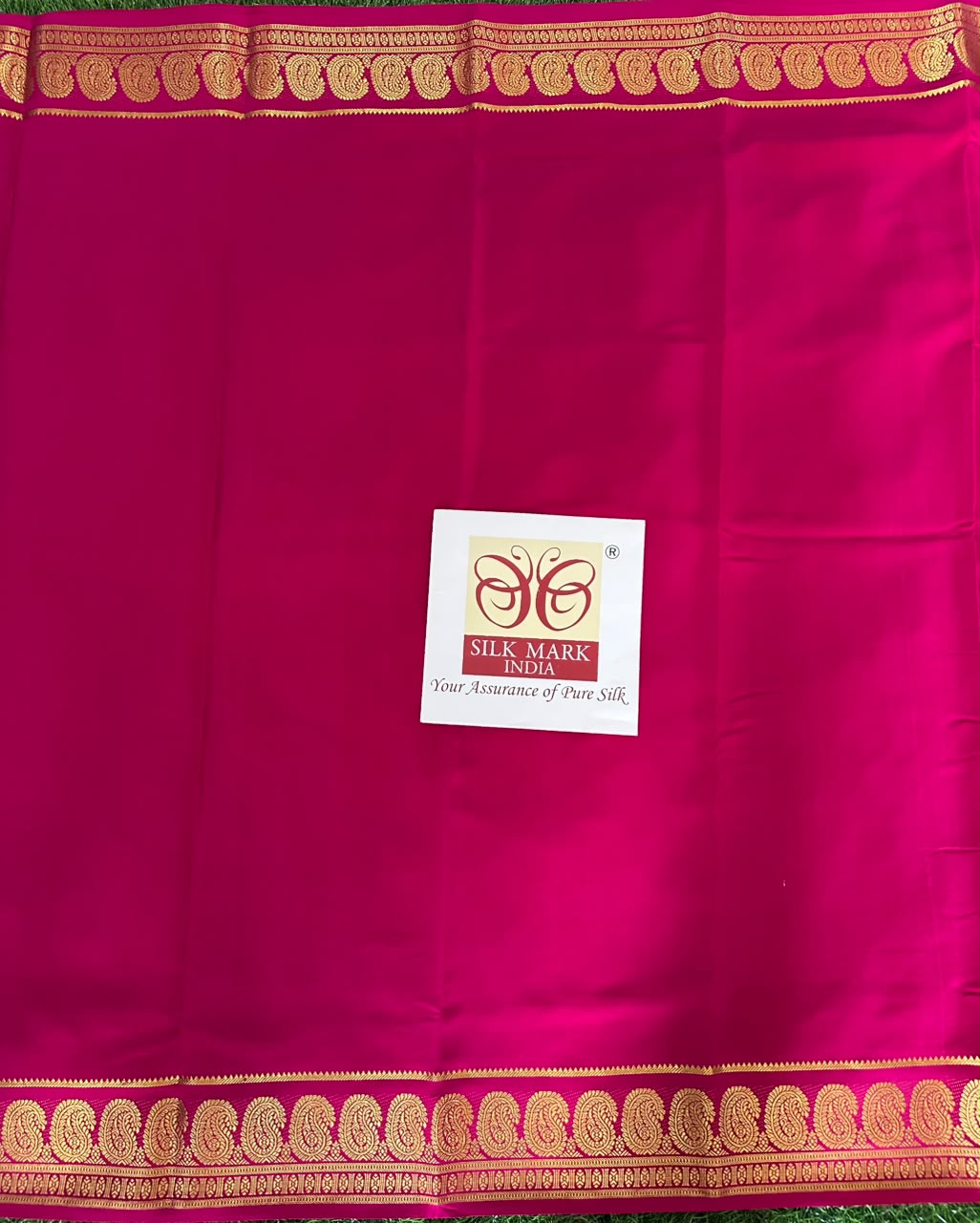 Pure Mysore Silk Crepe Saree image 3