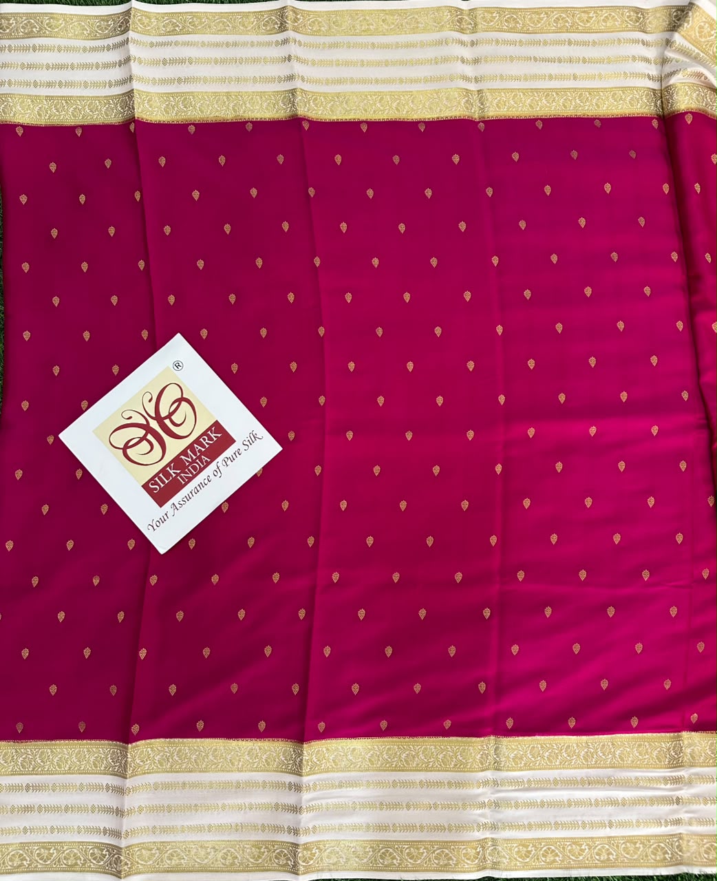 Pure Mysore Silk Crepe Saree image 4