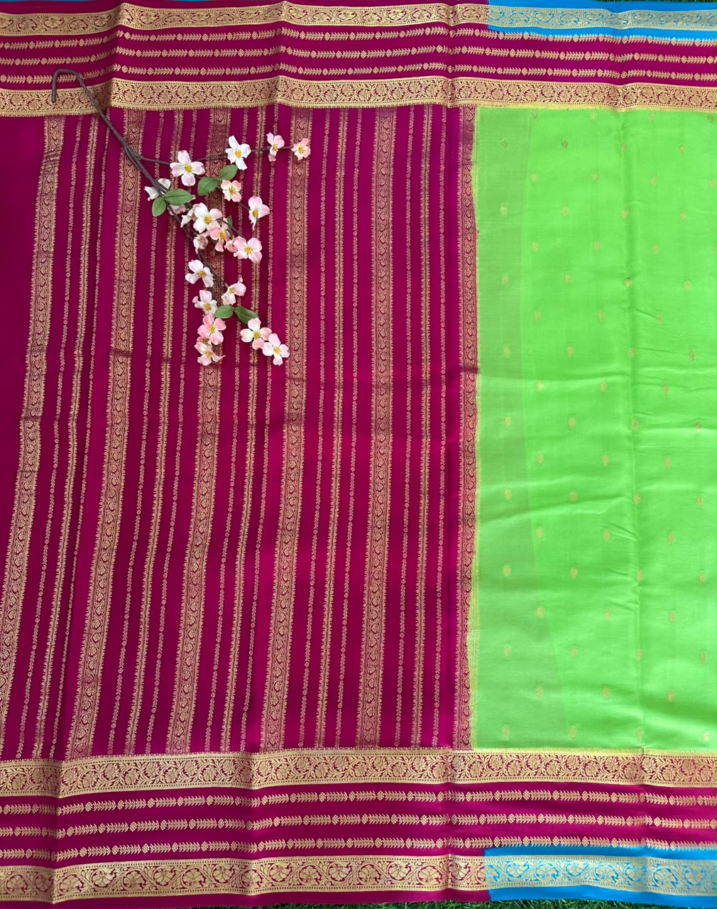 Pure Mysore Silk Crepe Saree image 2