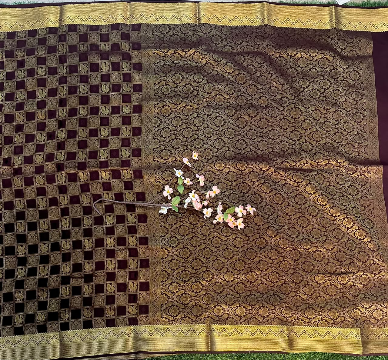 Pure Mysore Silk Crepe Saree image 3