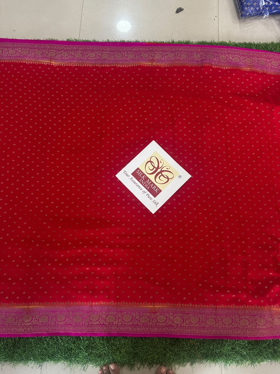 Pure Banaras Crepe Saree image 2