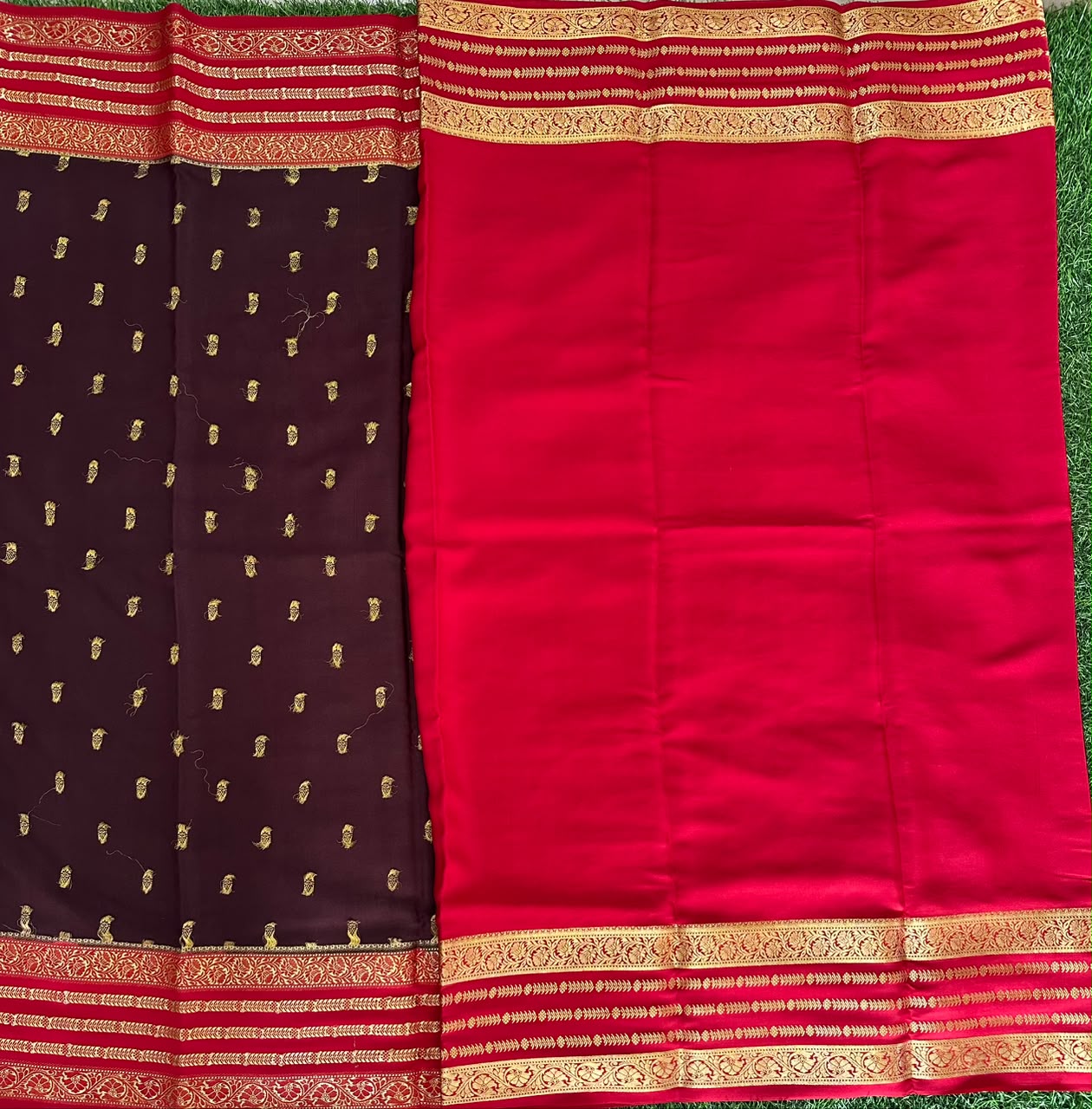 Pure Mysore Silk Crepe Saree image 3