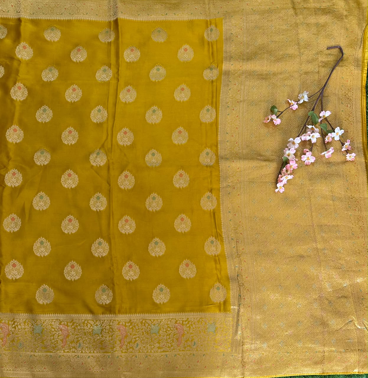 Benaras Saree Satin Saree image 4