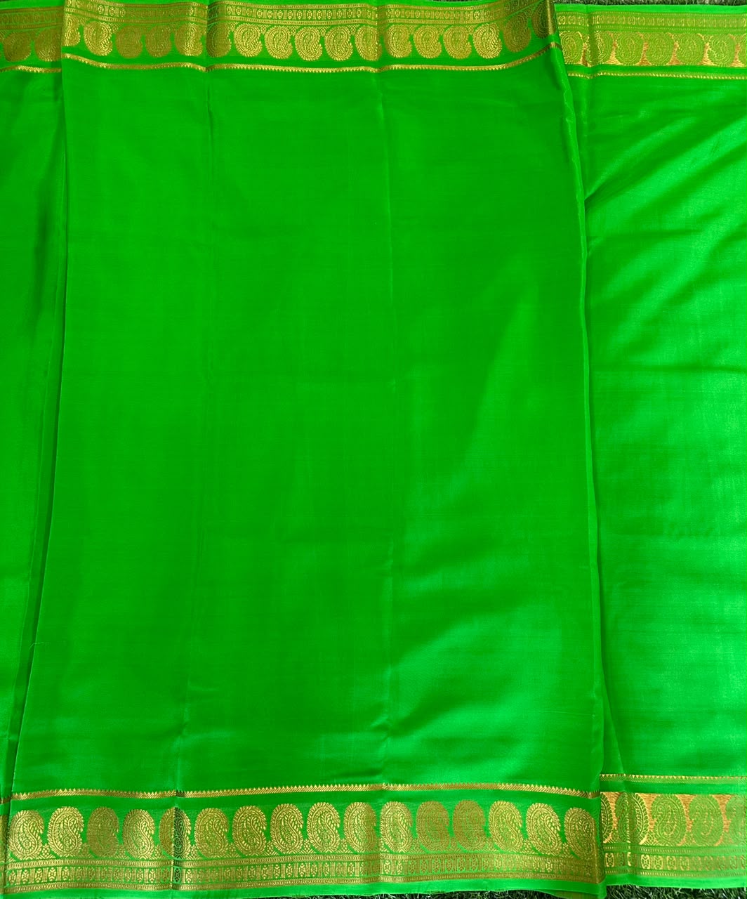 Pure Mysore Silk Crepe Saree image 4