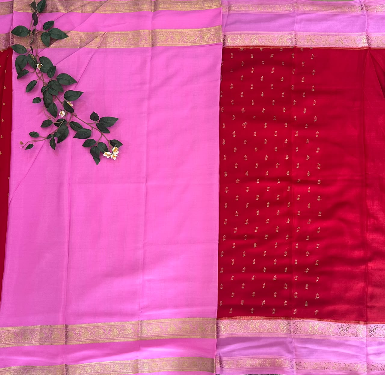 Pure Mysore Silk Crepe Saree image 4