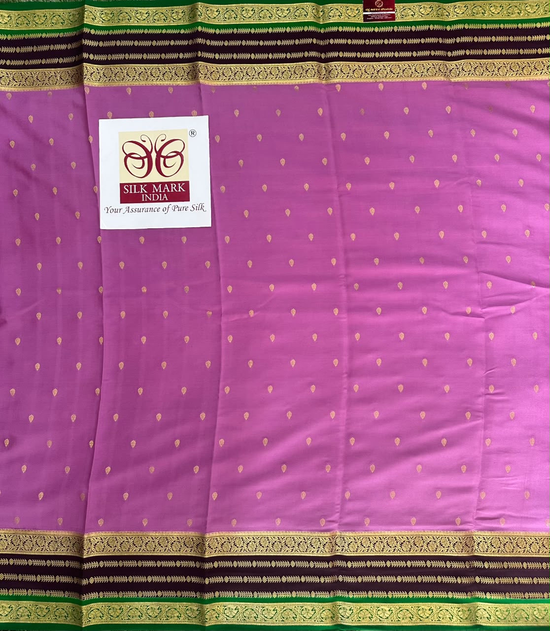 Pure Mysore Silk Crepe Saree image 4