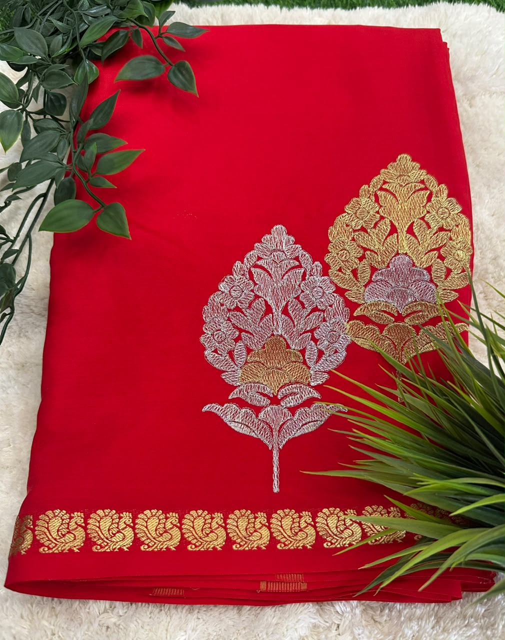 Pure Mysore Silk Crepe Saree image 2