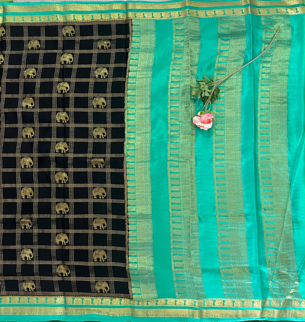 Pure Mysore Silk Crepe Saree image 2