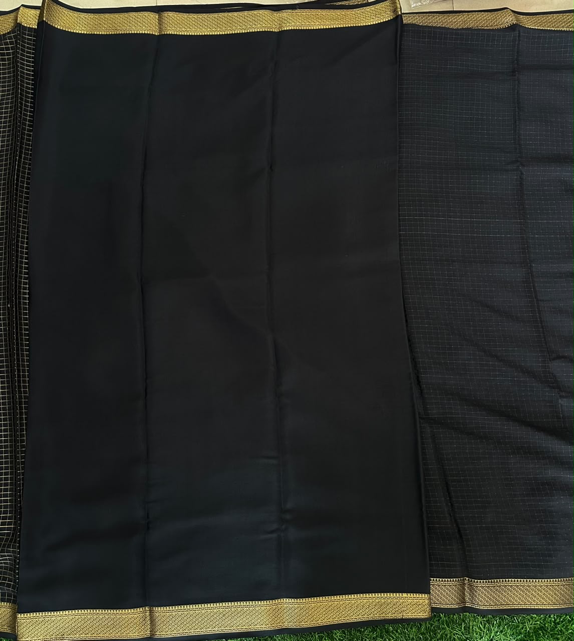 Pure Mysore Silk Crepe Saree image 4