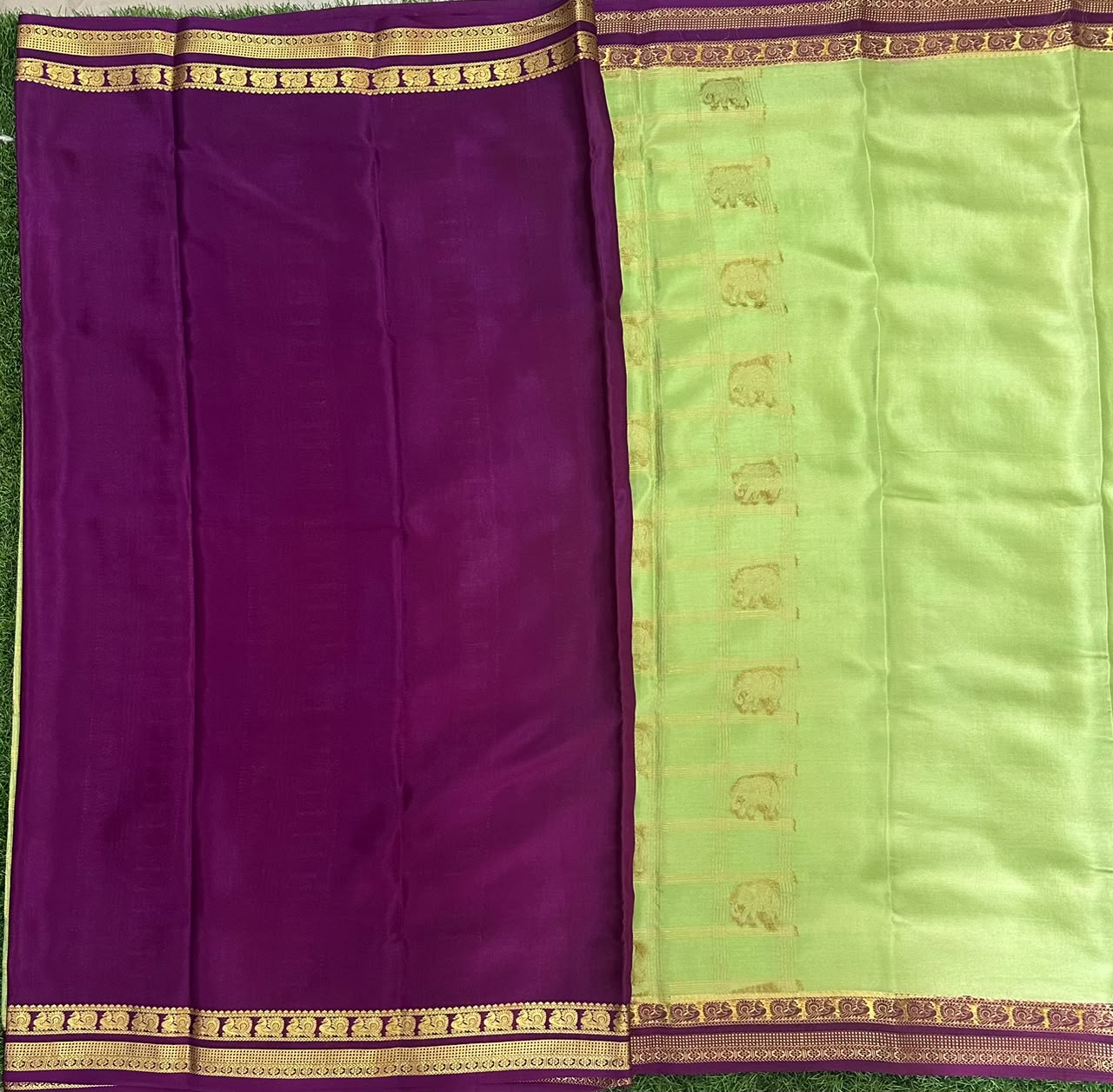 Pure Mysore Silk Crepe Saree image 3