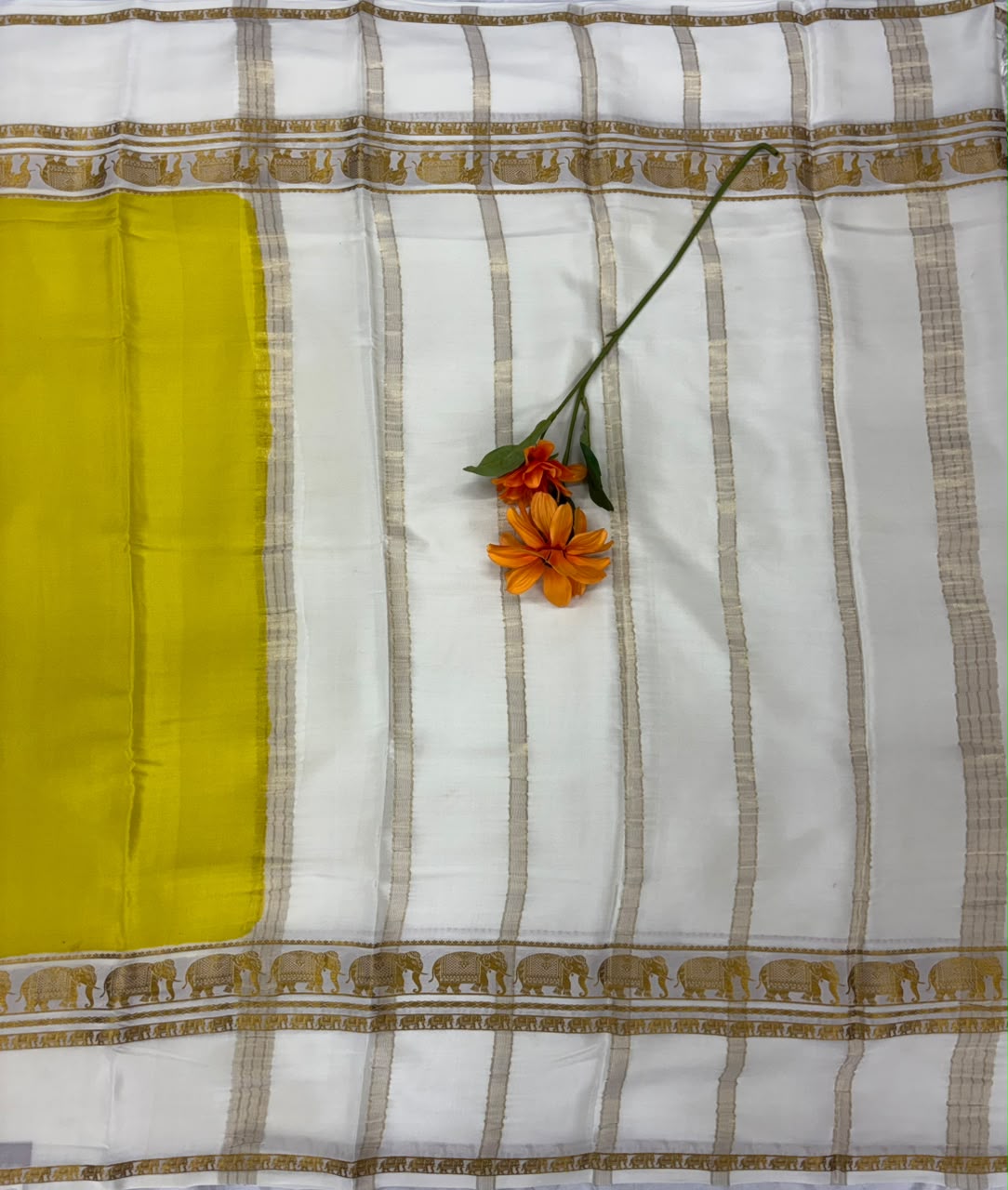 Pure Mysore Silk Crepe Saree image 4