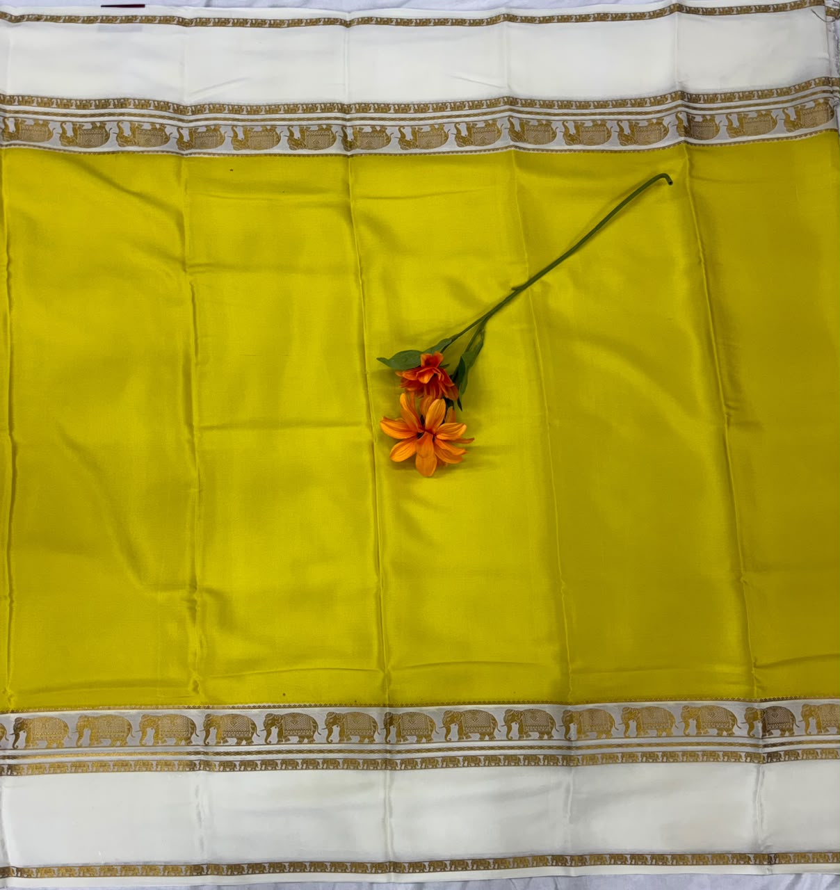 Pure Mysore Silk Crepe Saree image 3