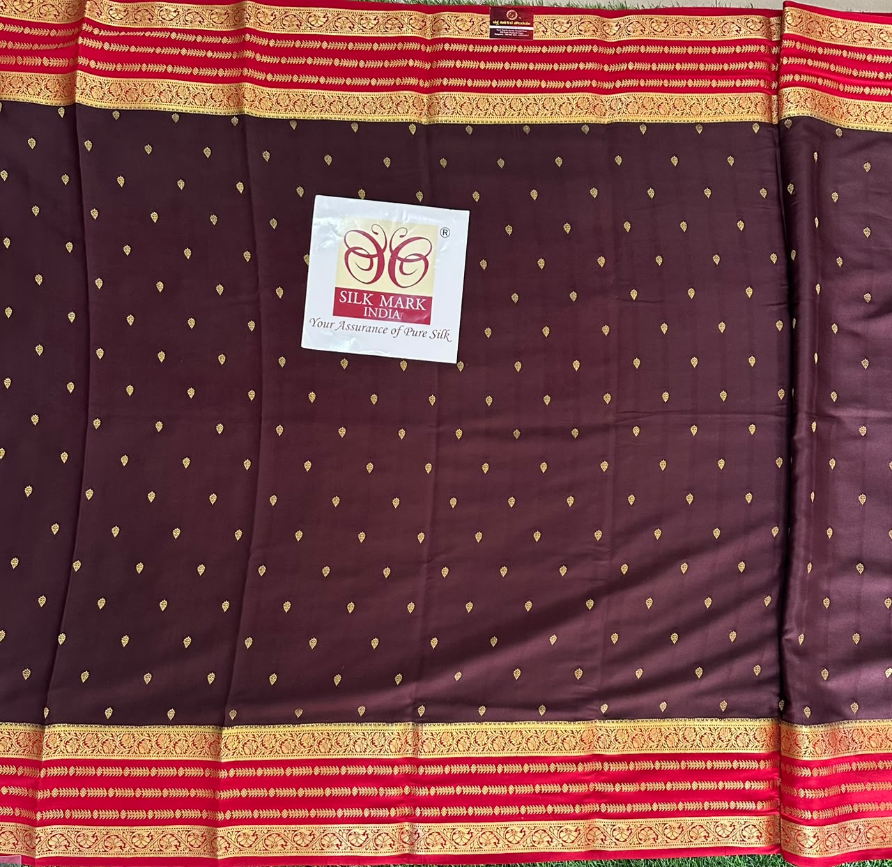 Pure Mysore Silk Crepe Saree image 4