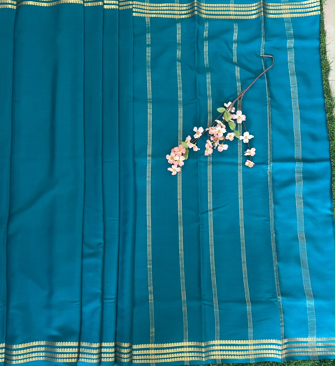 Pure Mysore Silk Crepe Saree image 4