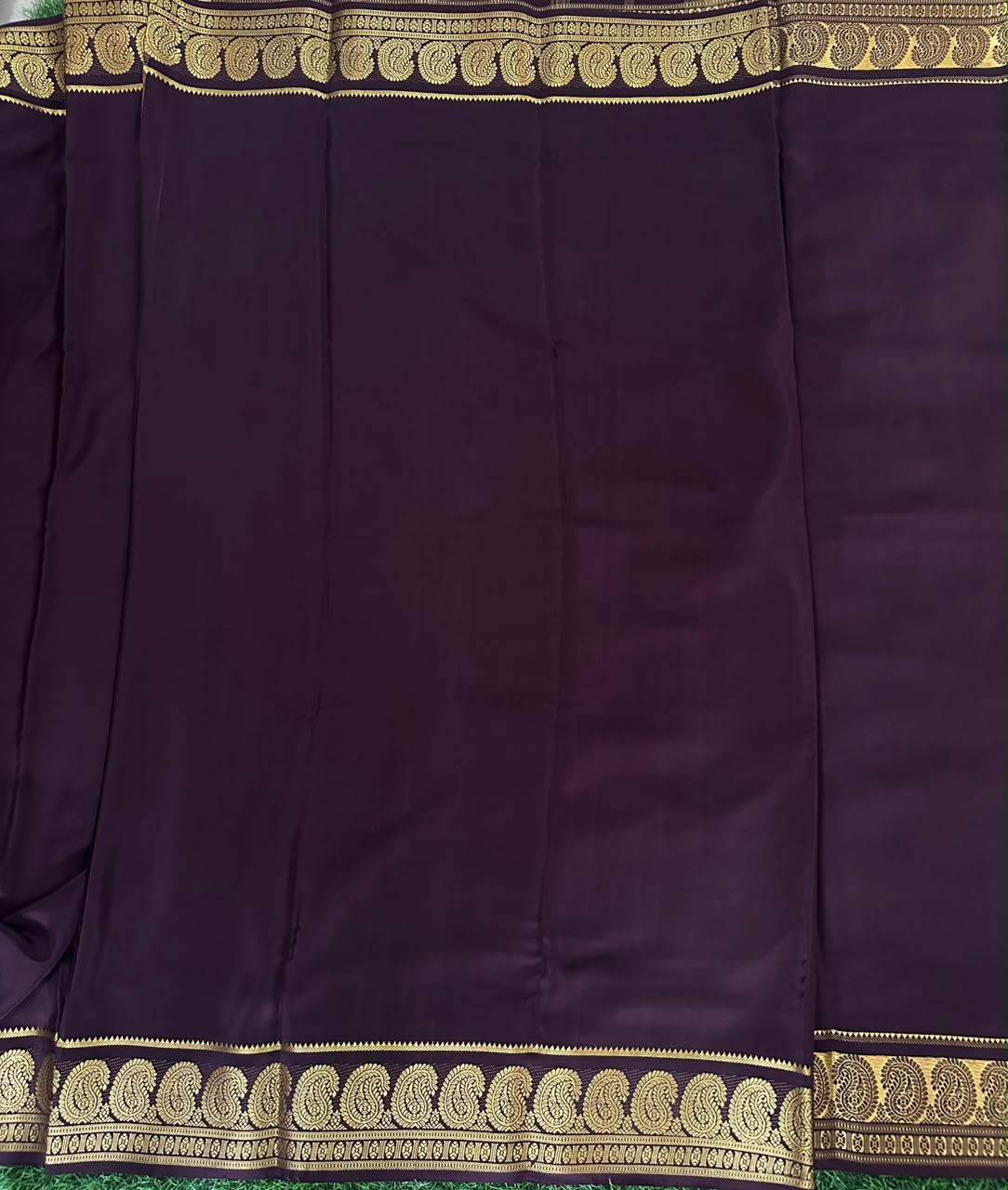 Pure Mysore Silk Crepe Saree image 4